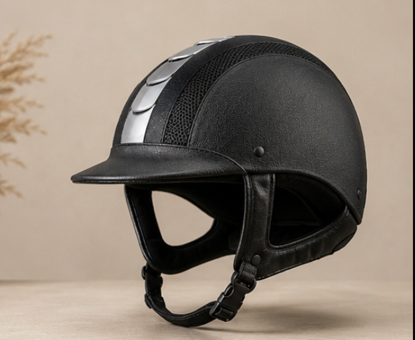 Premium Black Riding Helmet
